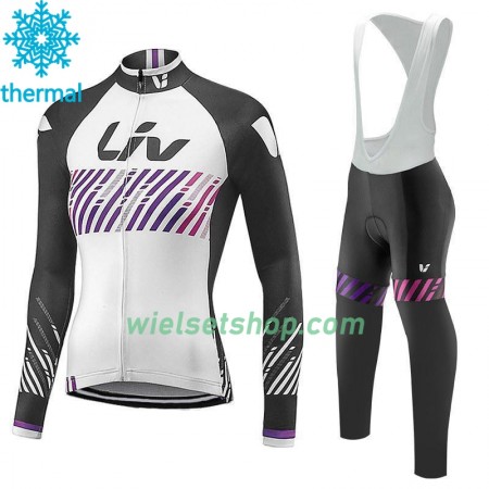 Fietskleding Dames (Fietsshirt Lange Mouw + Lange Koersbroek) 2017 CCC Liv N007 Winter Thermal Fleece